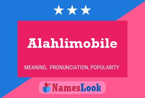 Alahlimobile Namensposter