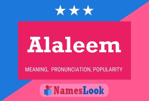 Alaleem Namensposter