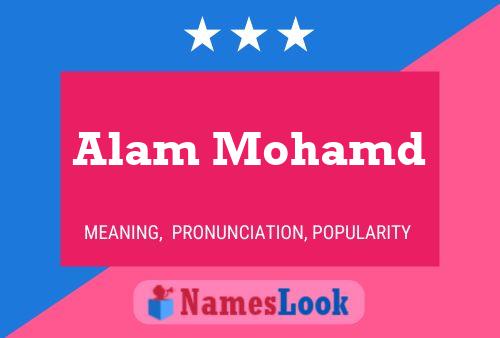 Alam Mohamd Namensposter