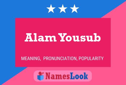 Alam Yousub Namensposter