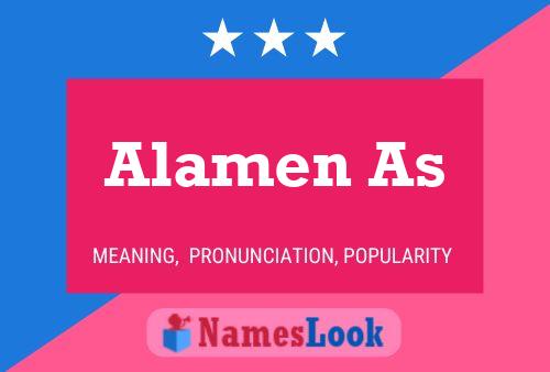 Alamen As Namensposter