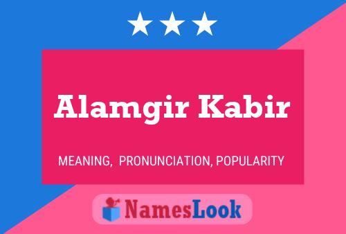 Alamgir Kabir Namensposter