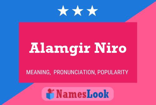 Alamgir Niro Namensposter