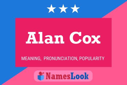 Alan Cox Namensposter