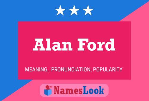 Alan Ford Namensposter