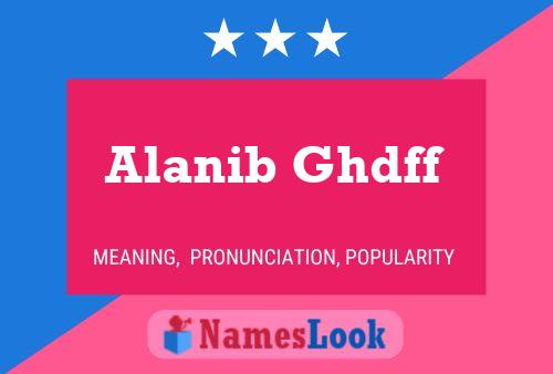 Alanib Ghdff Namensposter