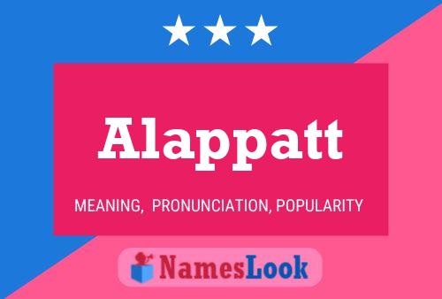 Alappatt Namensposter