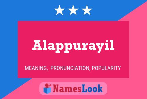 Alappurayil Namensposter