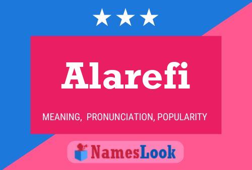 Alarefi Namensposter