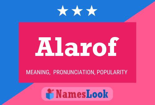 Alarof Namensposter