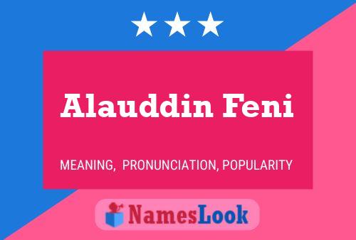 Alauddin Feni Namensposter