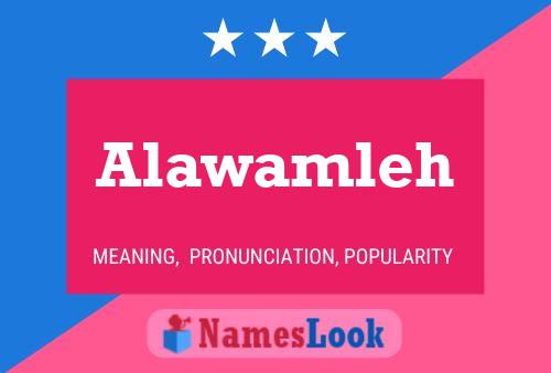 Alawamleh Namensposter