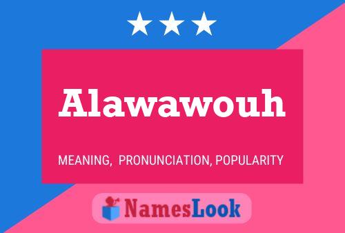 Alawawouh Namensposter