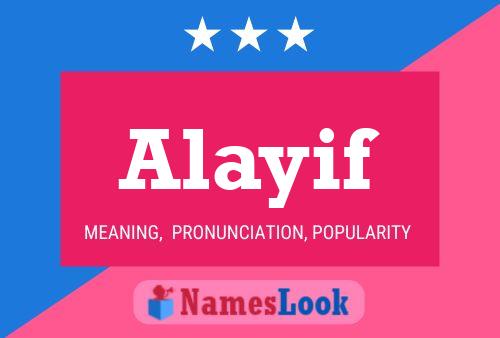 Alayif Namensposter