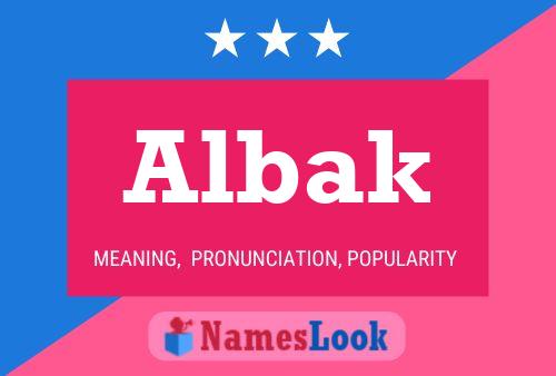 Albak Namensposter