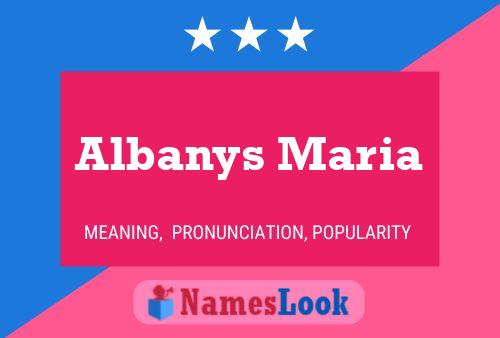 Albanys Maria Namensposter