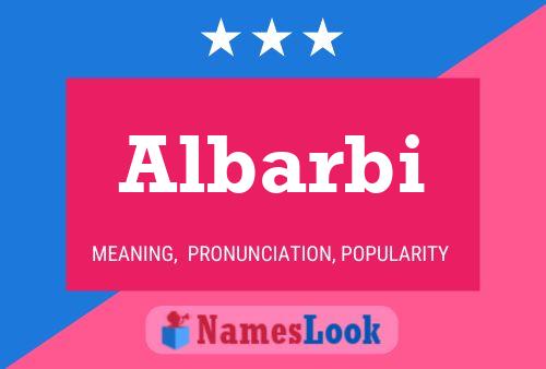 Albarbi Namensposter