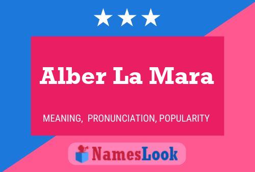 Alber La Mara Namensposter