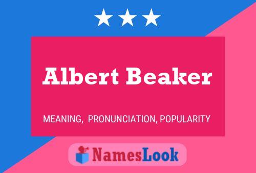 Albert Beaker Namensposter