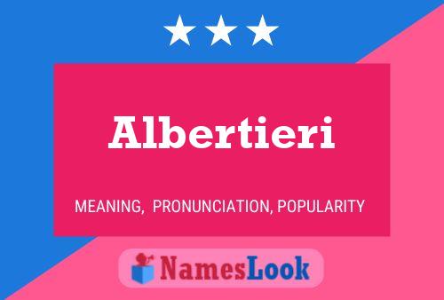 Albertieri Namensposter