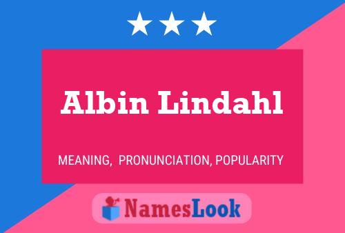 Albin Lindahl Namensposter