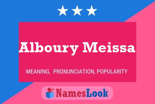 Alboury Meissa Namensposter