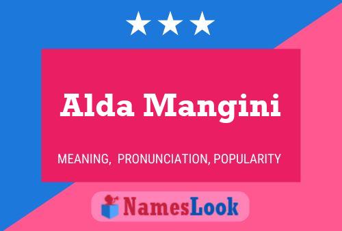 Alda Mangini Namensposter