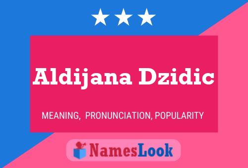 Aldijana Dzidic Namensposter