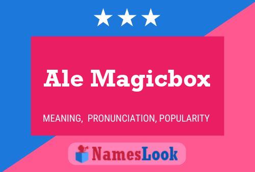 Ale Magicbox Namensposter