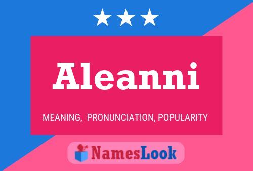 Aleanni Namensposter