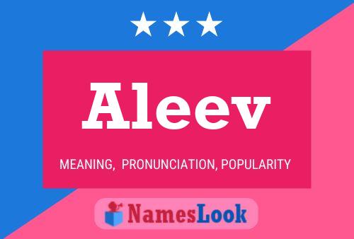 Aleev Namensposter