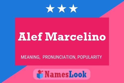 Alef Marcelino Namensposter