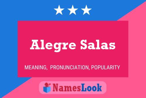 Alegre Salas Namensposter