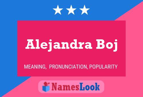 Alejandra Boj Namensposter