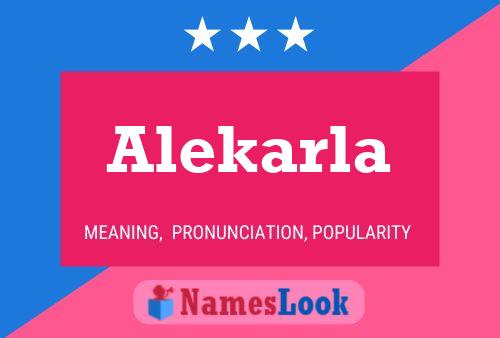 Alekarla Namensposter