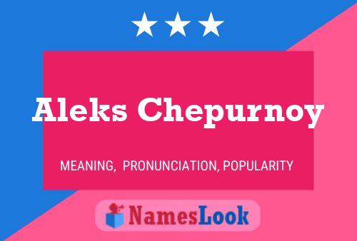 Aleks Chepurnoy Namensposter