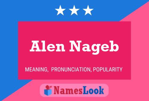 Alen Nageb Namensposter