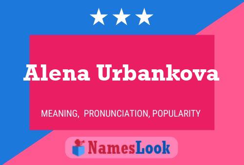 Alena Urbankova Namensposter