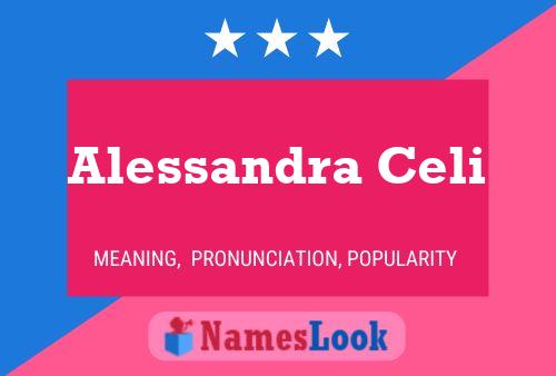 Alessandra Celi Namensposter