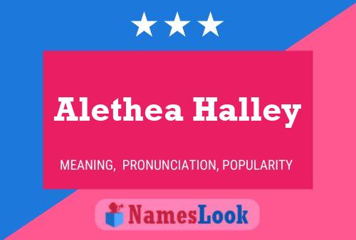 Alethea Halley Namensposter