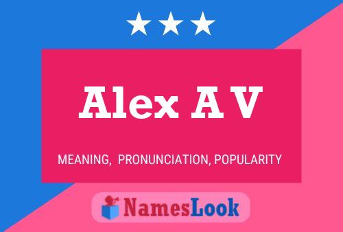 Alex A V Namensposter