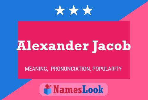 Alexander Jacob Namensposter