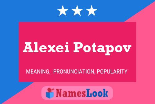 Alexei Potapov Namensposter