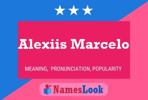 Alexiis Marcelo Namensposter