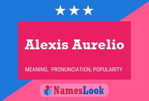 Alexis Aurelio Namensposter