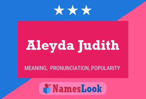 Aleyda Judith Namensposter