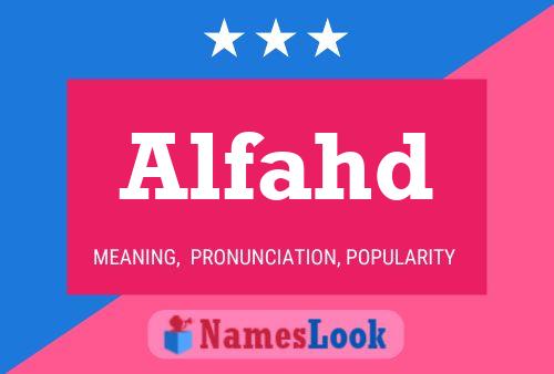 Alfahd Namensposter