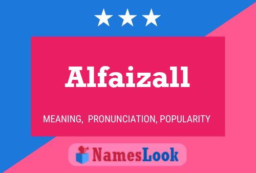 Alfaizall Namensposter