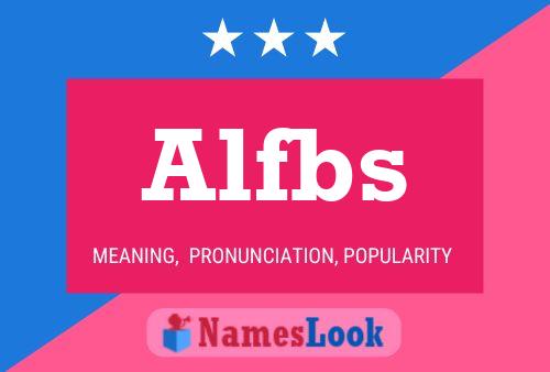 Alfbs Namensposter