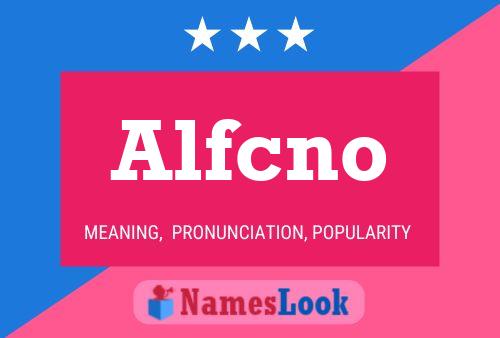 Alfcno Namensposter